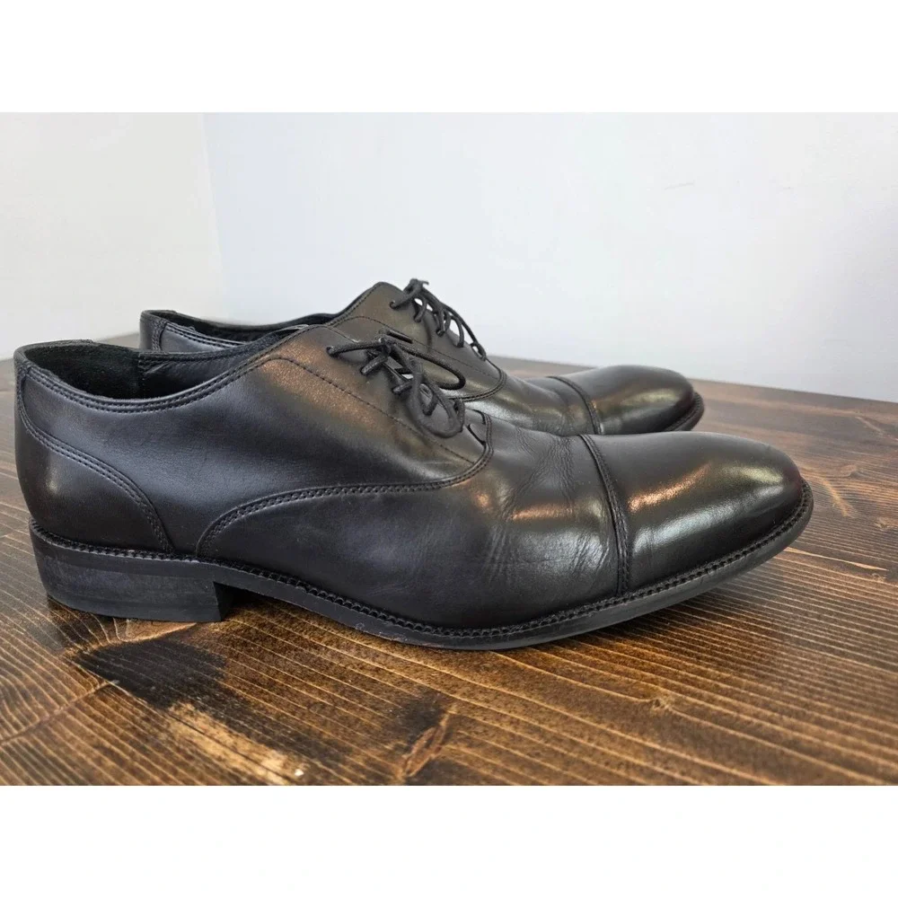 COLE HAAN‎ Men's Dress Shoes Size 11 M Black Leather Casual Lace Up Oxford